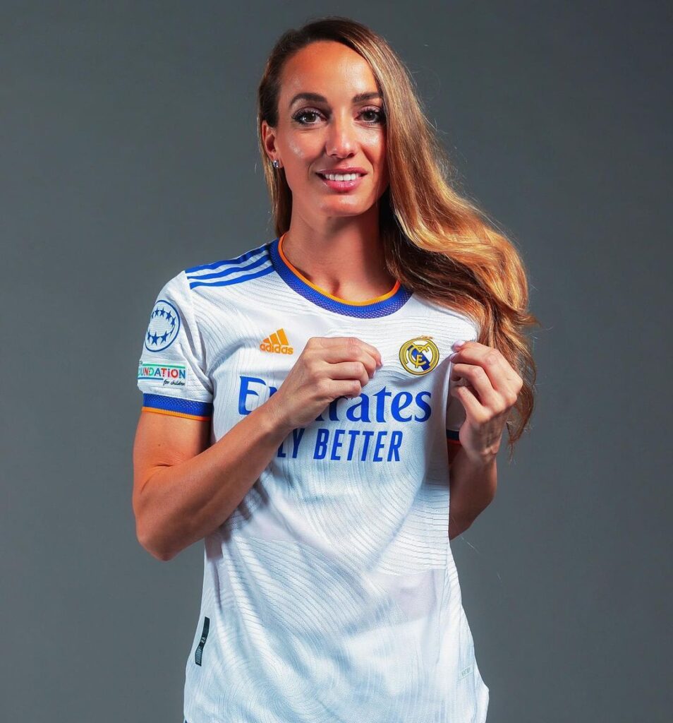 Kosovare Posing With The RM Jersey 
