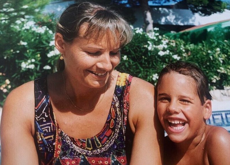 Yann with his Mother