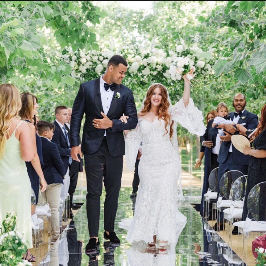 Arik Armstead with his wife Mindy