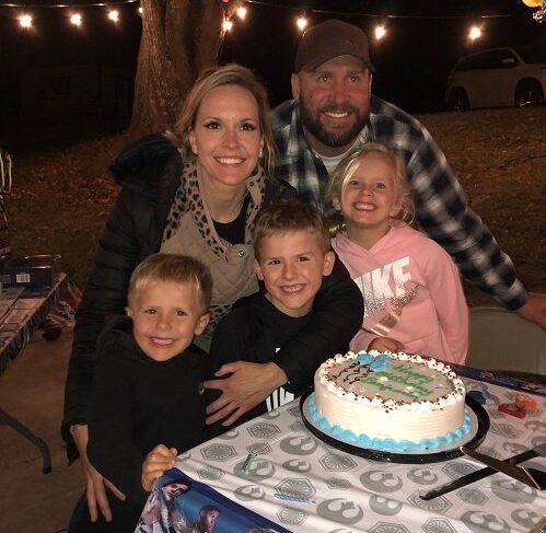 Ben Roethlisber with his family