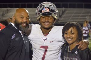 D'Andre Swift with his parents