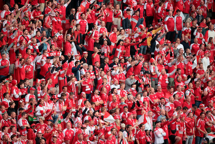 Danish fans cheered for their team (Source: Fiji News)