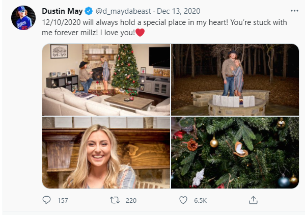 Dustin gets engaged to his girlfriend