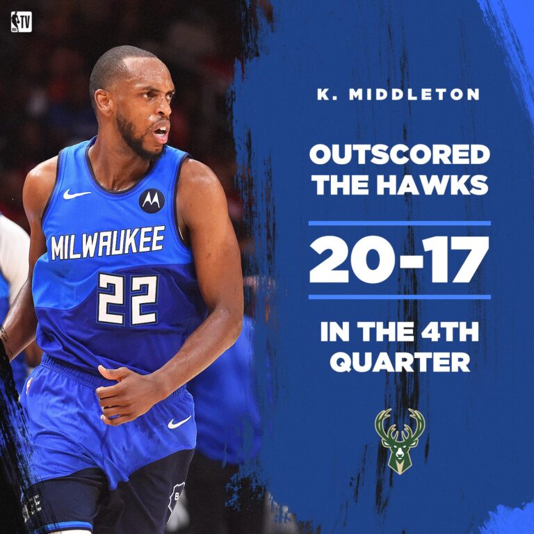 Middleton outscore the Hawks