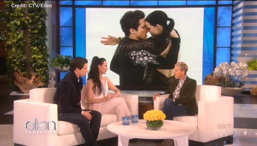 Scott and Tessa in the ELLEN Show