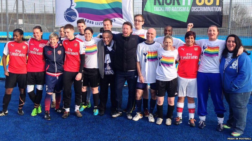 In England 44 league team have official LGBTQ fan group