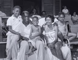 Jackie Robinson with his family