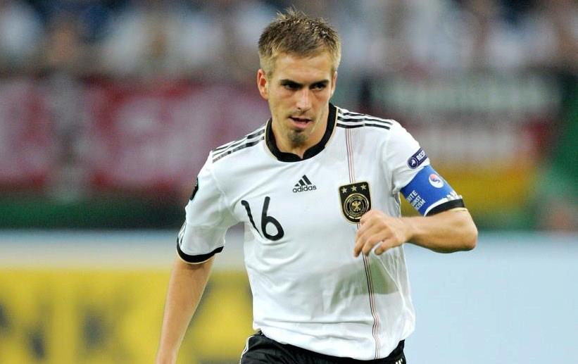Lahm playing for Germany