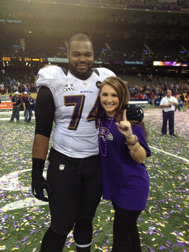 Michael Oher With His Adoptive Sister Collins Tuohy