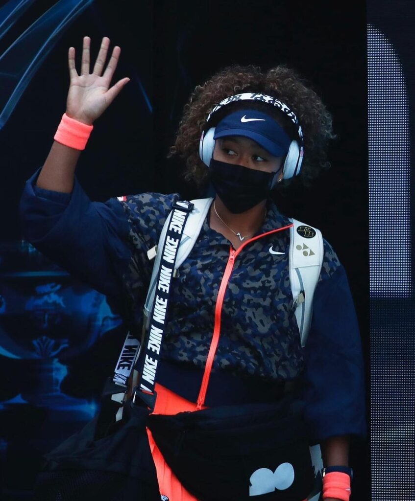 Naomi Osaka during the Australian Open