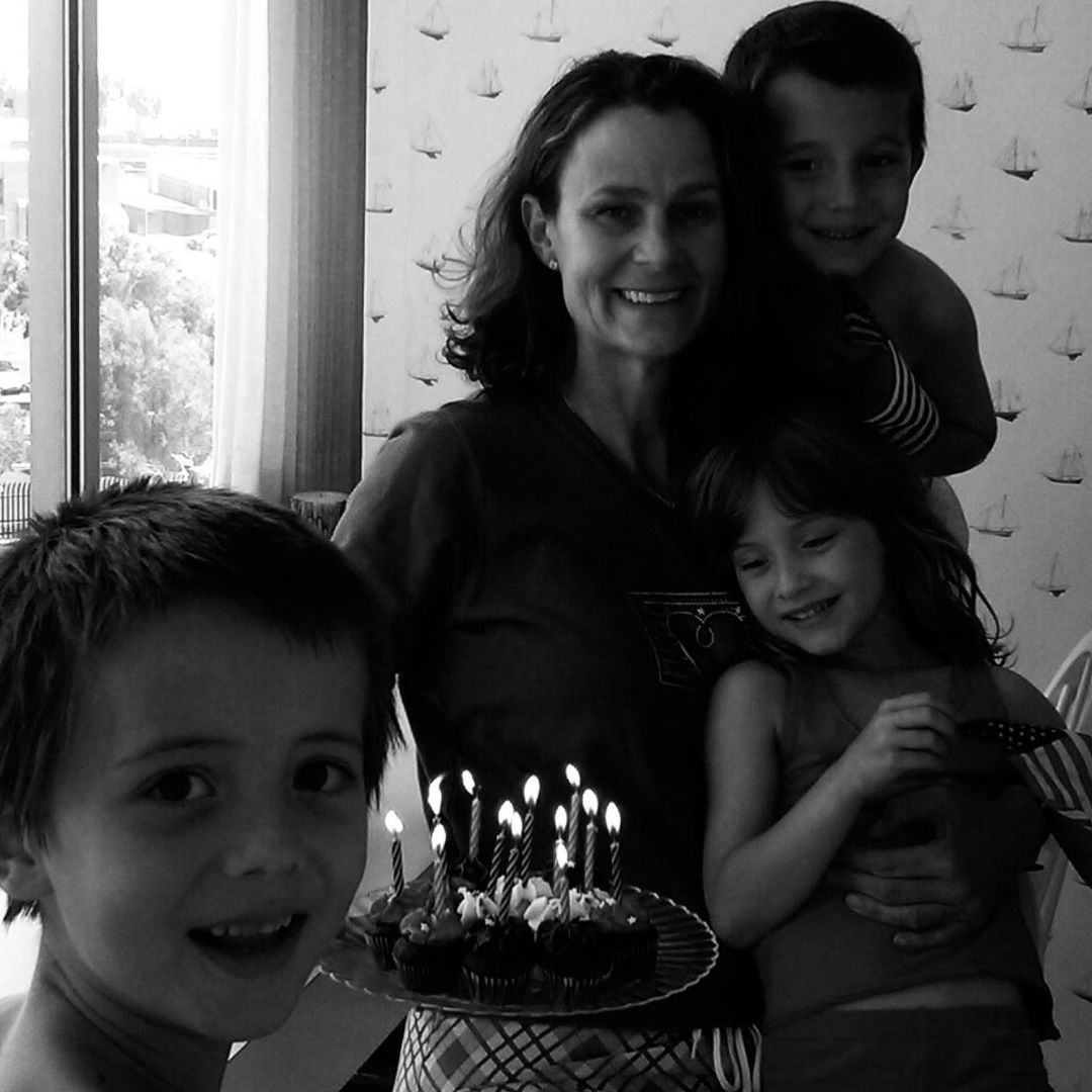 Pam Shriver With Her Children