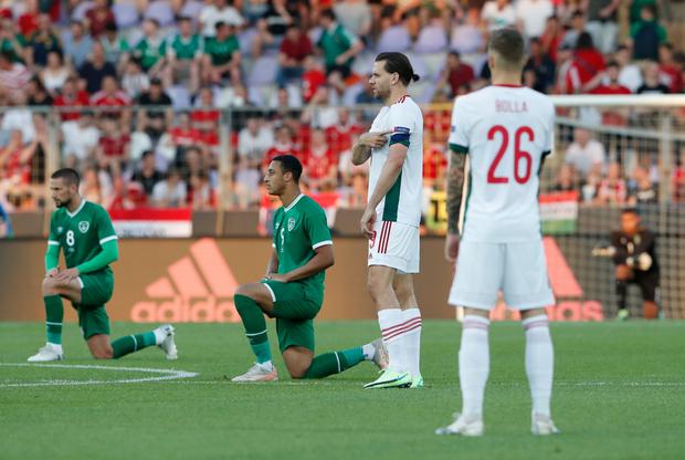 Republic of Ireland players booed before the game (Source: Independent .ie)