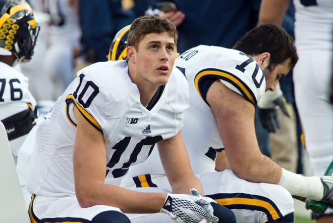  Zach Gentry's picture from his Michigan University days.