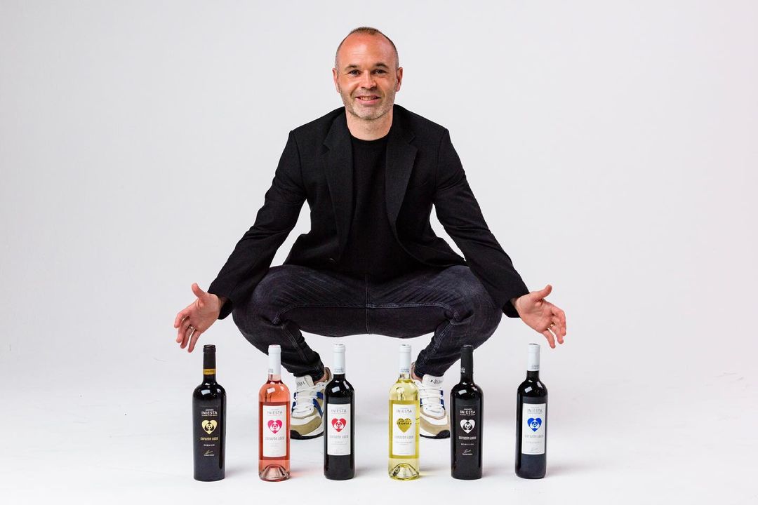 Andres Iniesta endorsing his wine company