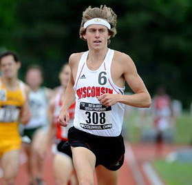 Evan Jager competing in college events