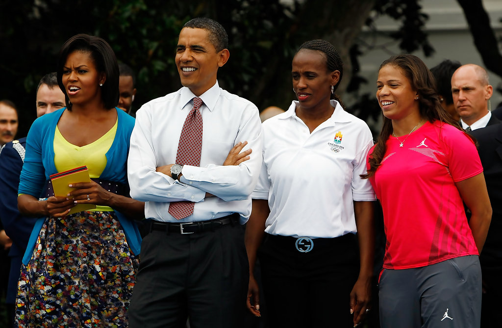 Barack Obama Hosting Olympic Athlete