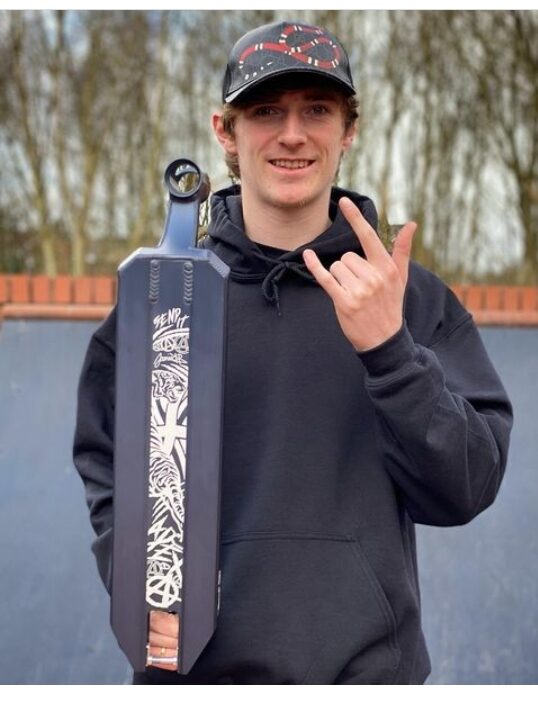 Jamie Hull with his Signature Deck