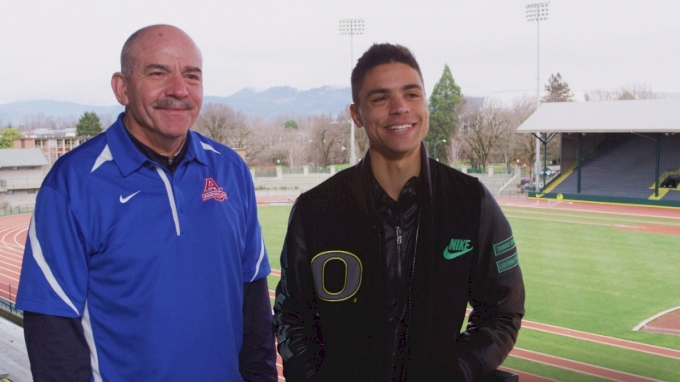 Matthew Centrowitz Jr. With His Father 