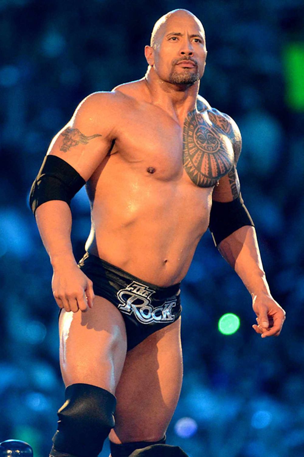 The Rock During The Match