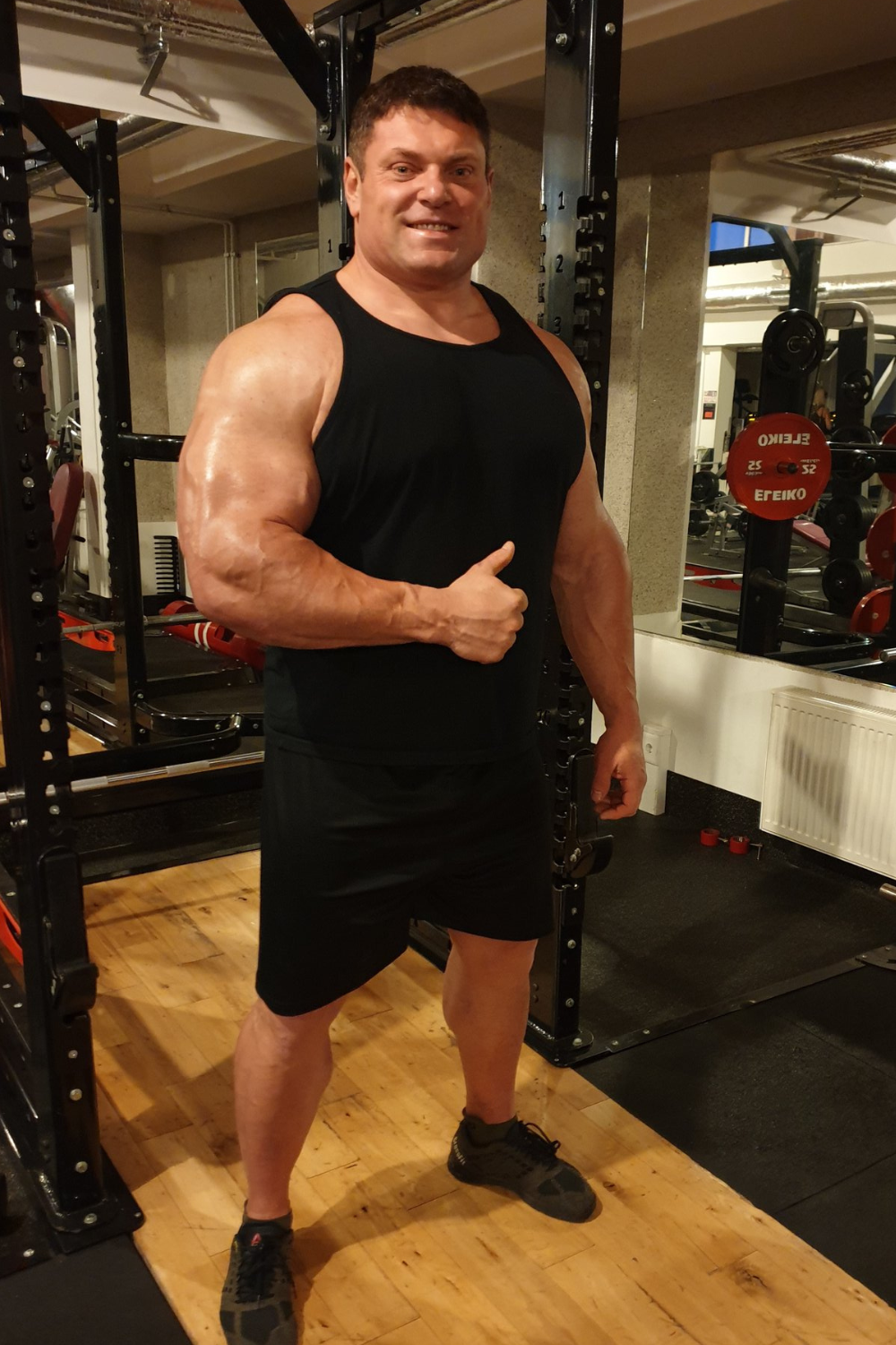 Zydrunas Savickas In His Gym