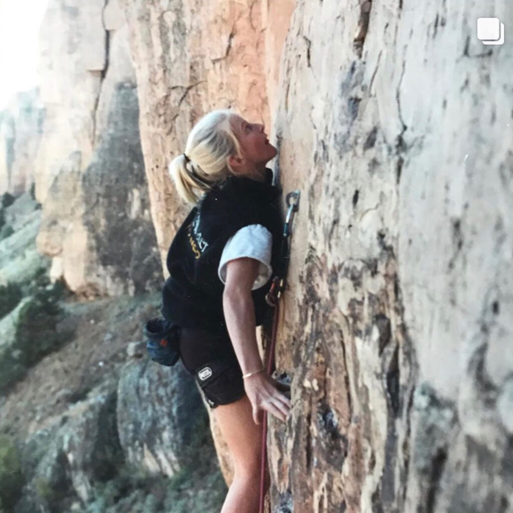 Emily Harrington climbing 