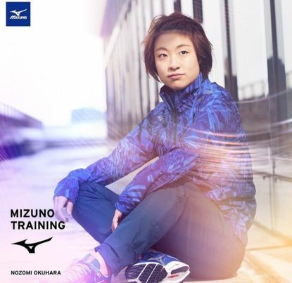 Nozomi Okuhara for the sports company Mizuno. 