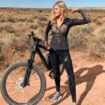 Abby Flexing Carrying Her Bike