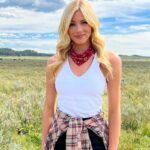 Abby Hornacek During Her Travel Show
