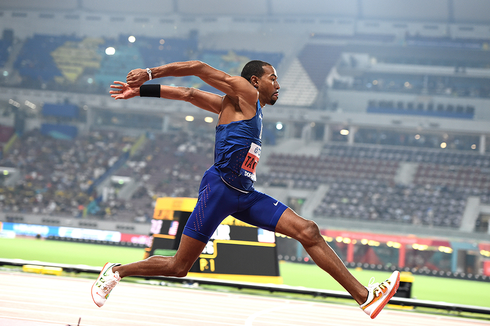 Christian Taylor at the 2019 World Championship at Doha.