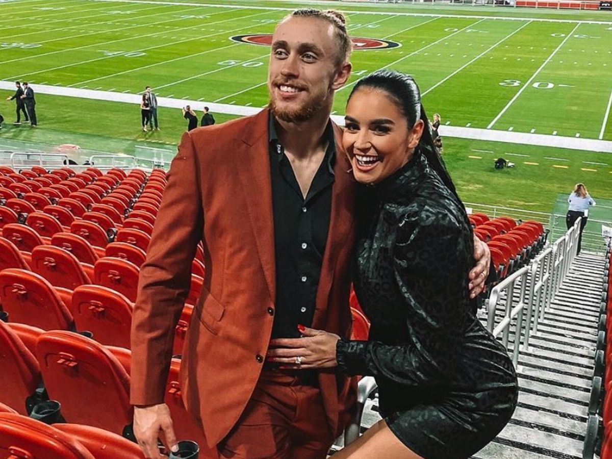 George Kittle and Claire Kittle at Levis stadium
