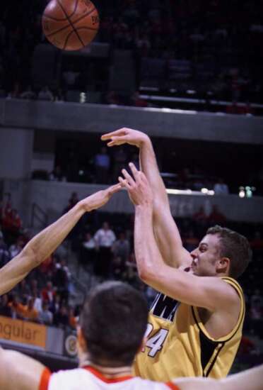 Luke Recker had his best moments in Iowa against his former team Indiana.