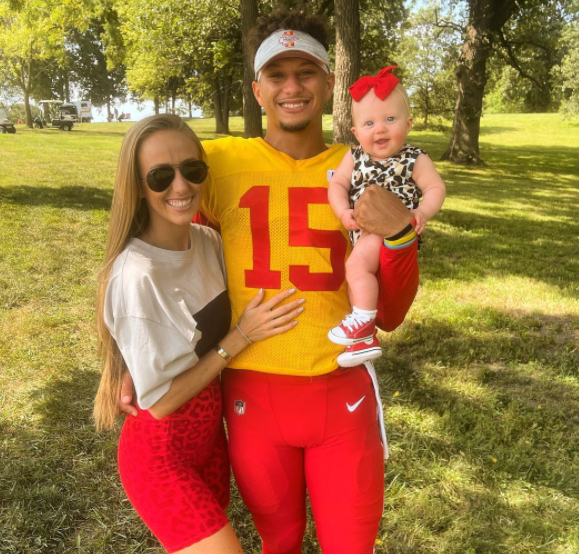 Sterling Skye Mahomes during her first camp