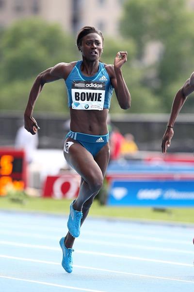 Tori Bowie at the 2014 IAAF Diamond League.