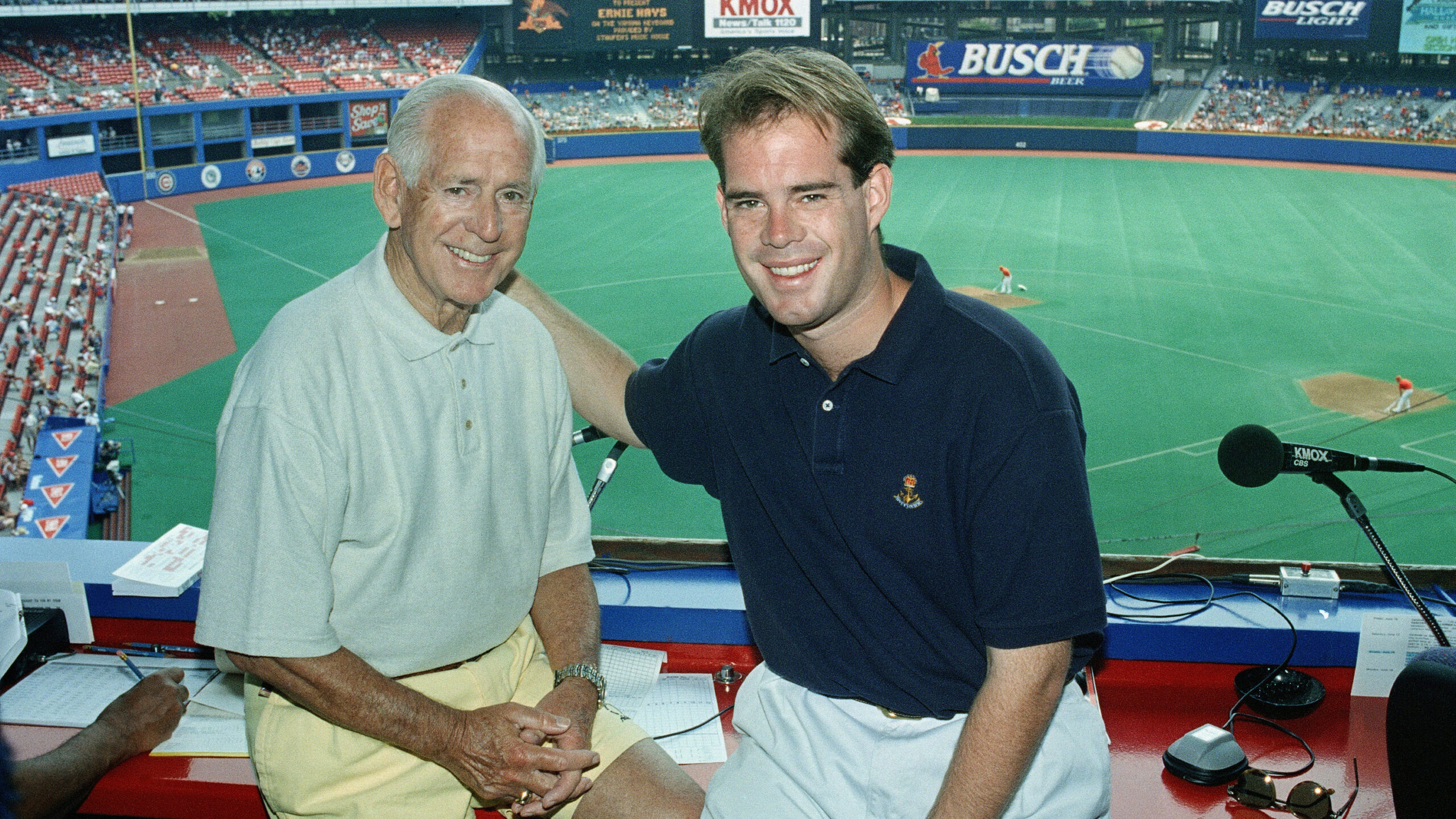 Joe Buck With His Father, Jack Buck