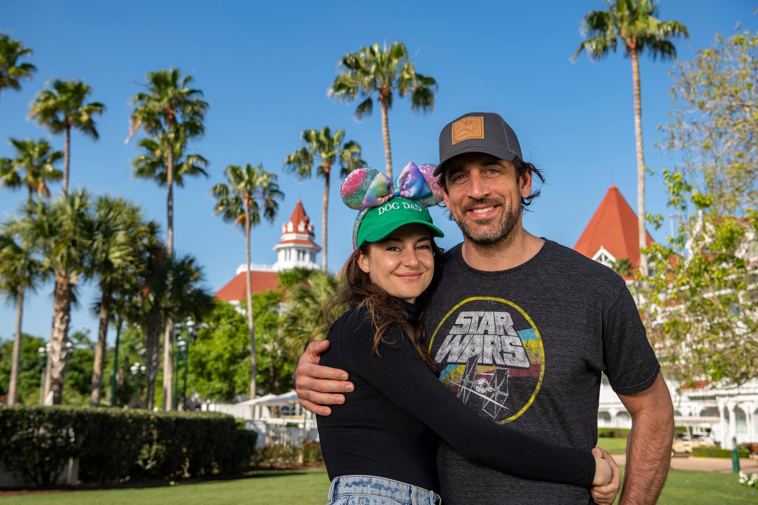 The lovely Shailene Woodley with Aaron Rodgers