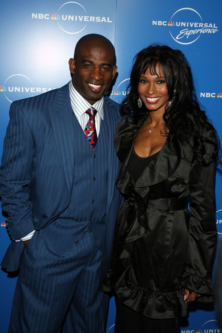 Pilar and Deion Sanders before their divorce.