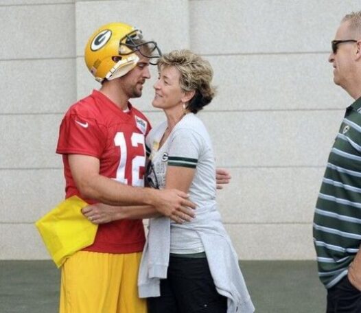 Aaron Rodgers and mom Darla