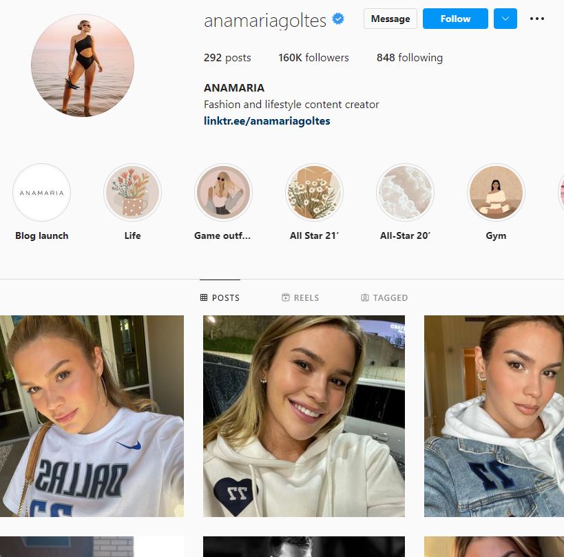Anamaria's-Instagram-Account