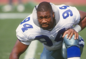 Charles Haley inside the field