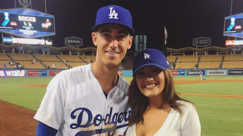 Cody Bellinger and his ex-girlfriend Melyssa Perez at his Dodgers game ( Source: Heavy )