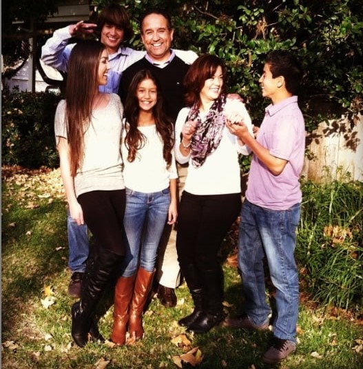 Devanne J Villareal with siblings and father.