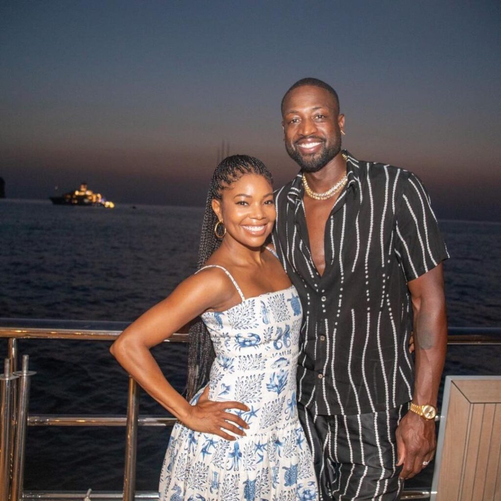 Former NBA star Dwyane Wade along with his wife Gabrielle Union, a famous American actress (Source: Instagram)