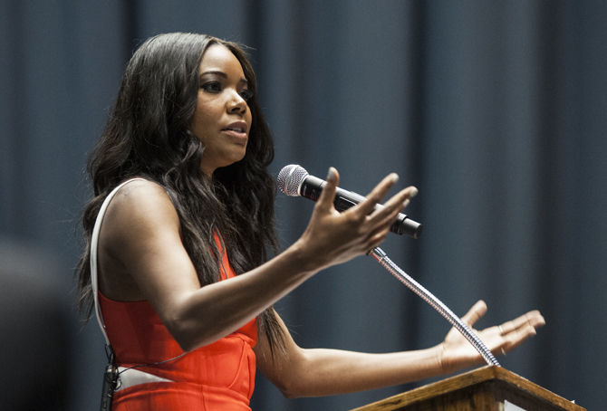 Dwyane Wade's wife Gabrielle Union, an activist addressing social issues like: sexual assault (Source: LSU Reveille)