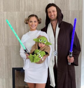 Gerrit Cole along with his wife Amy and son dressing up for Halloween 2020 (Source: Instagram)