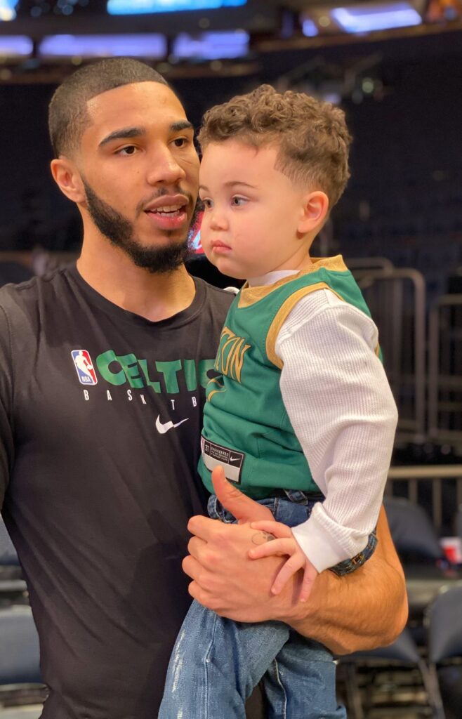 Jayson Tatum Hangs Out With His Son Deuce Tatum 