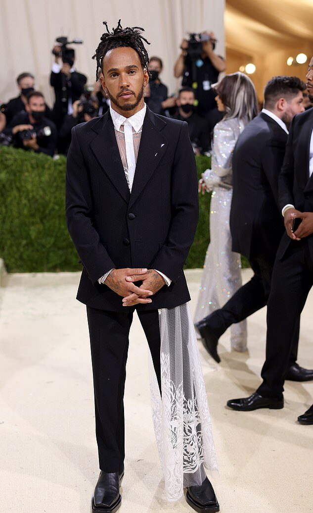 Lewis Hamilton rocks his Met Gala look