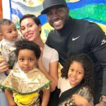 Lilit Avagyan with her husband and children
