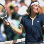 Martina Hingis during 1991 French Open finals