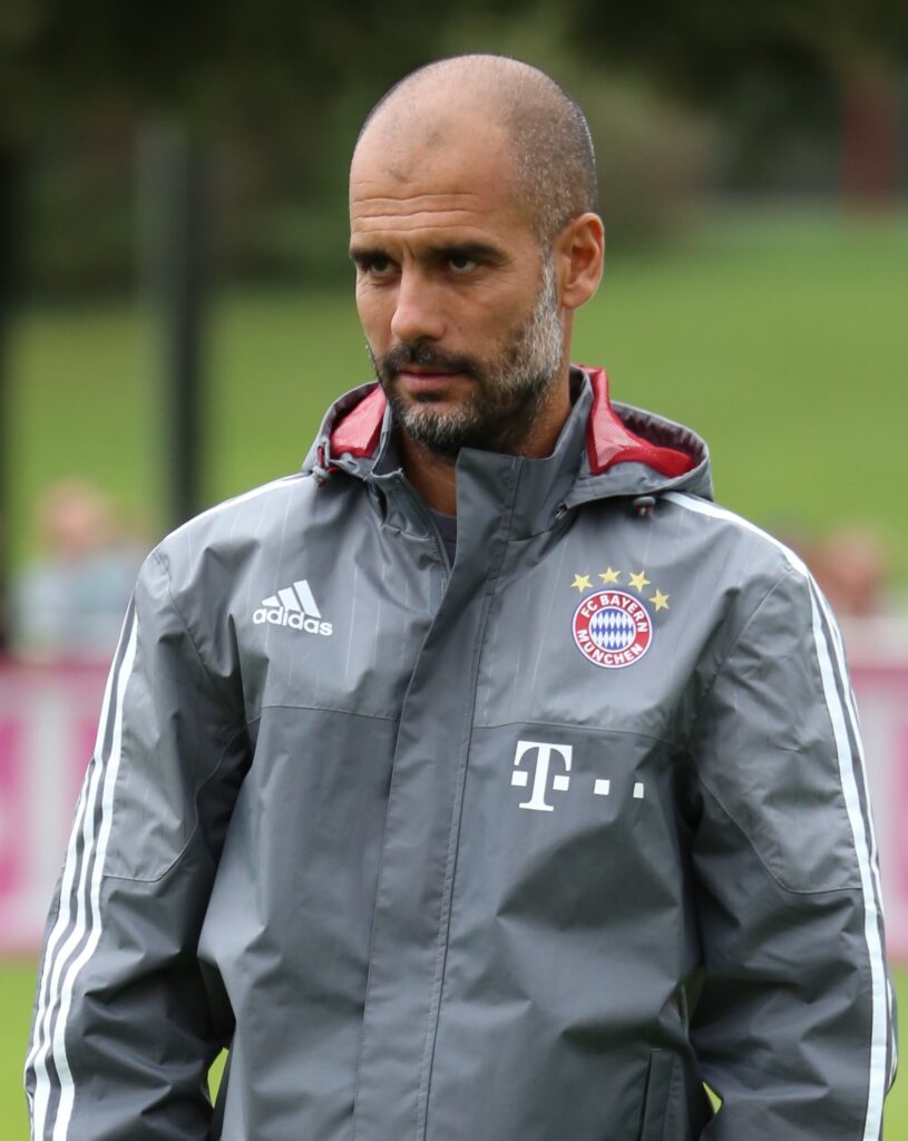 Pep Guardiola training FC Bayern Munich