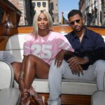 Russell Wilson with his girlfriend